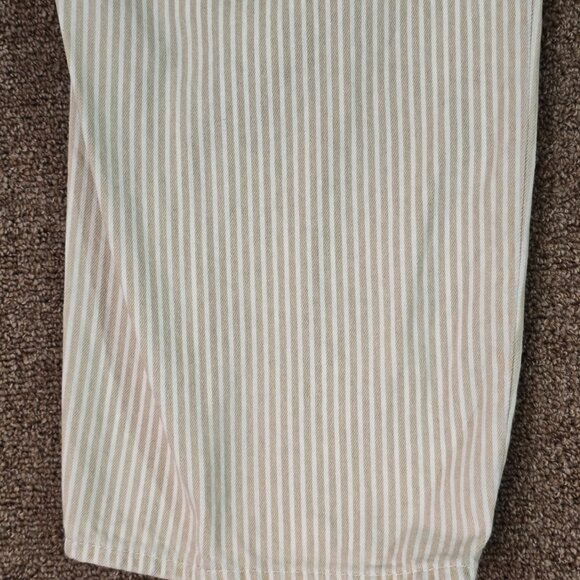 Levi Premium Dad Utility Jeans Beige and White Sz 31 Preowned - Picture 6 of 6